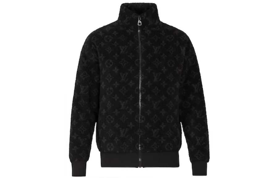 LOUIS VUITTON Velvet feel Coat Men's Black
