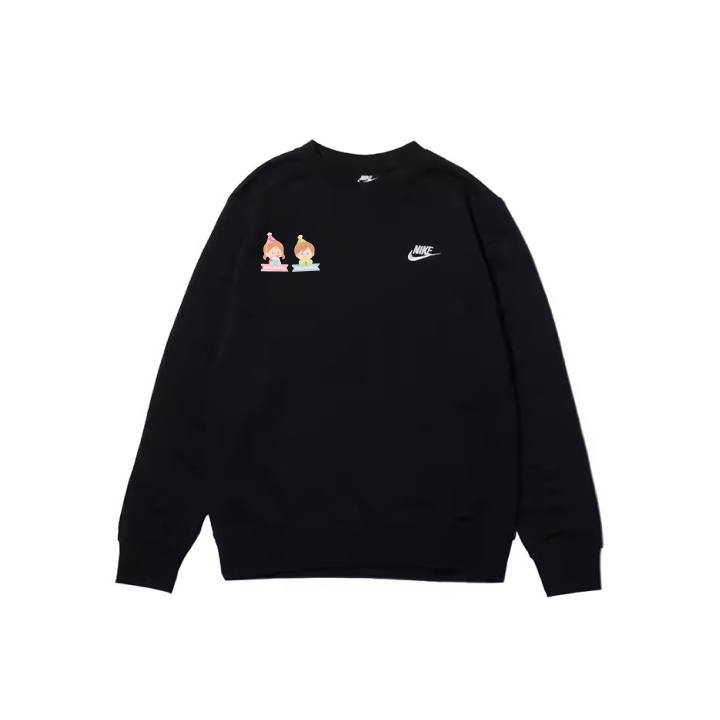 Nike Nike Sweatshirts Men's Black Crew Neck Moderate Regular