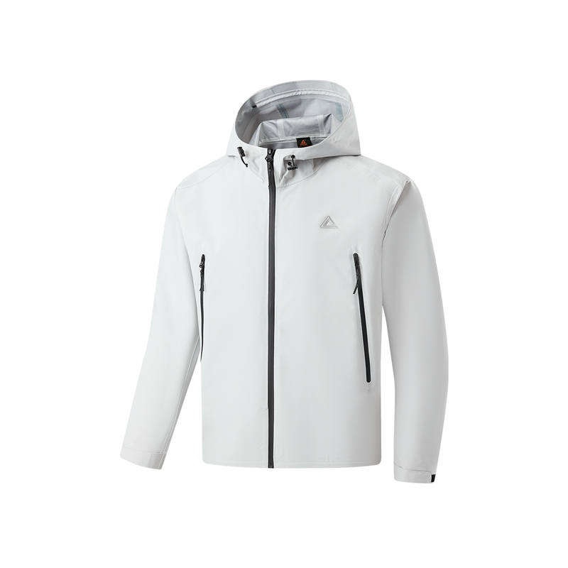 PEAK PEAK Three Proofings Windbreaker Jacket Men's Light Silver Gray
