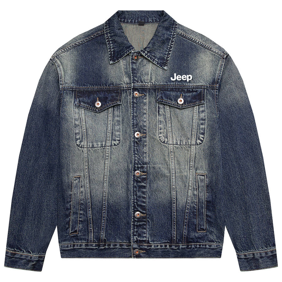 Jeep Leisure Collection Denim Jacket Unisex Nano Blue