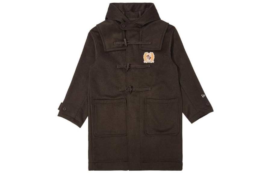 New Era Coats Unisex Umber Hooded Moderate Straight Fit