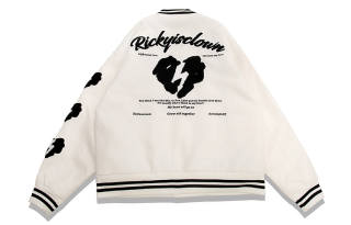 RickyisClown Fall Winter Baseball Jacket Unisex