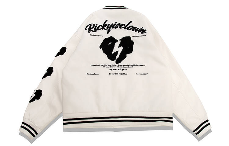 RickyisClown Fall Winter Baseball Jacket Unisex
