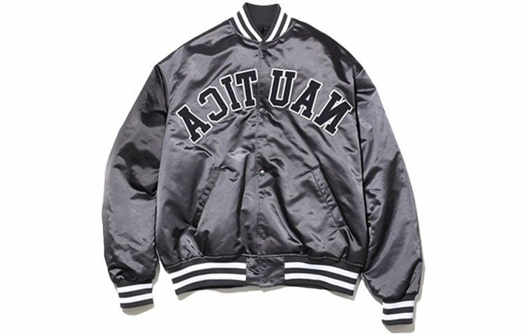 NAUTICA JAPAN Baseball Jacket Unisex Back To School Season