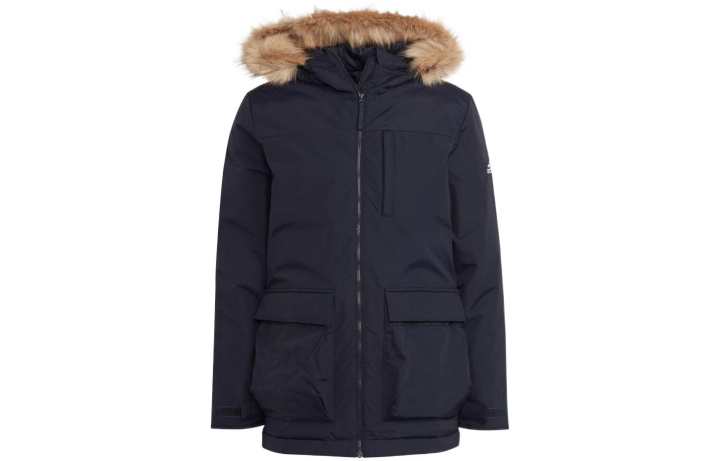 Adidas Adidas Puffer Jackets Men's Navy Blue Hooded Moderate Other