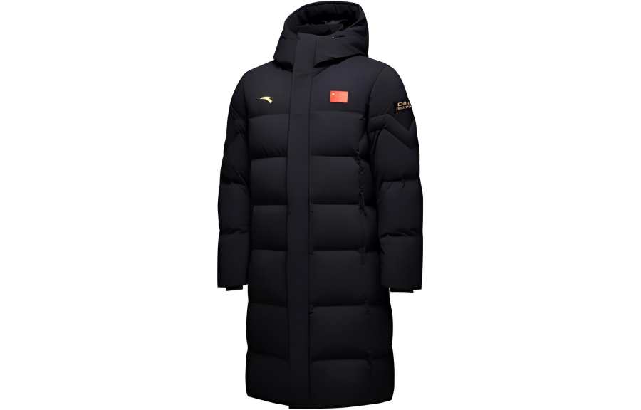 ANTA ANTA Down Jackets Unisex Black Hooded Thickened Other