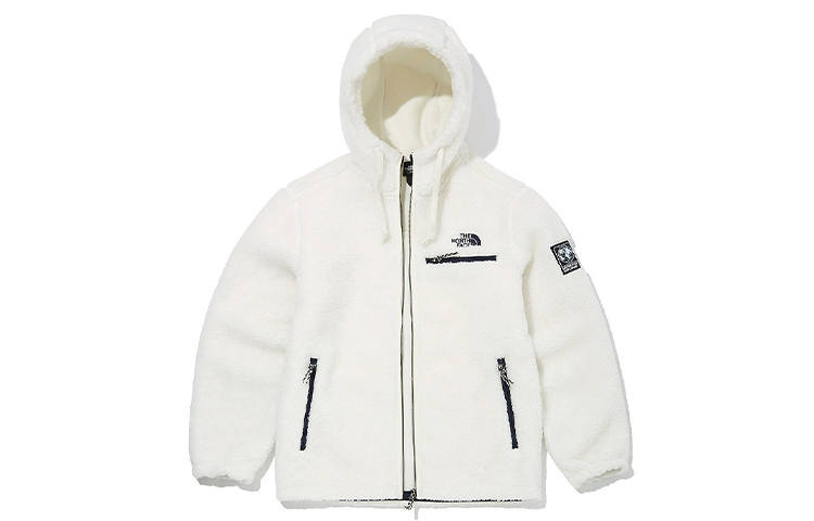 THE NORTH FACE Velvet Jackets Unisex White Hooded Moderate