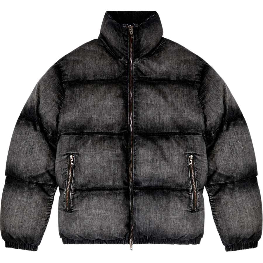 DIESEL DIESEL Faded Denim Puffer Jacket