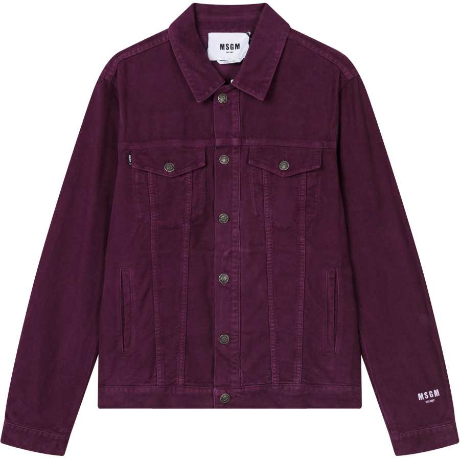 MSGM MSGM SS25 Denim Jacket Men's Purple