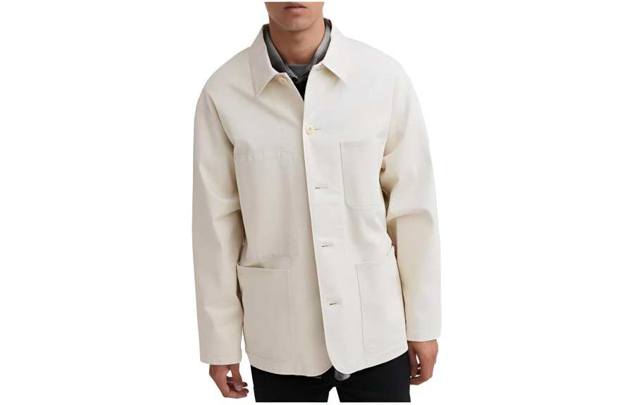 UNIQLO Jackets Men's Cloud White Lapel Moderate Other