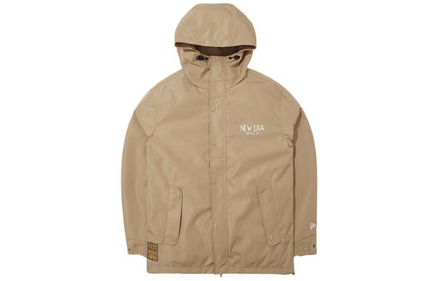 New Era Jackets Men's Khaki Hooded Non Detachable Thickened Other