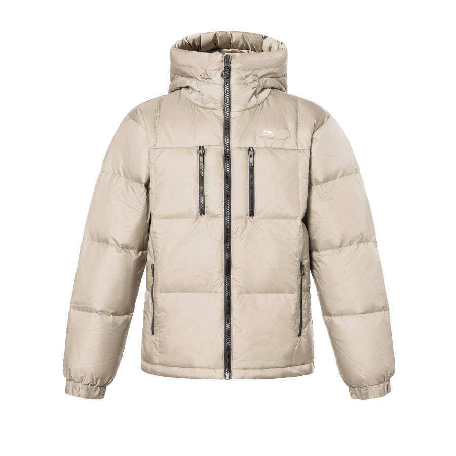 Li-Ning Li Ning Sports Life Collection Down Jacket Men's Oat Gray