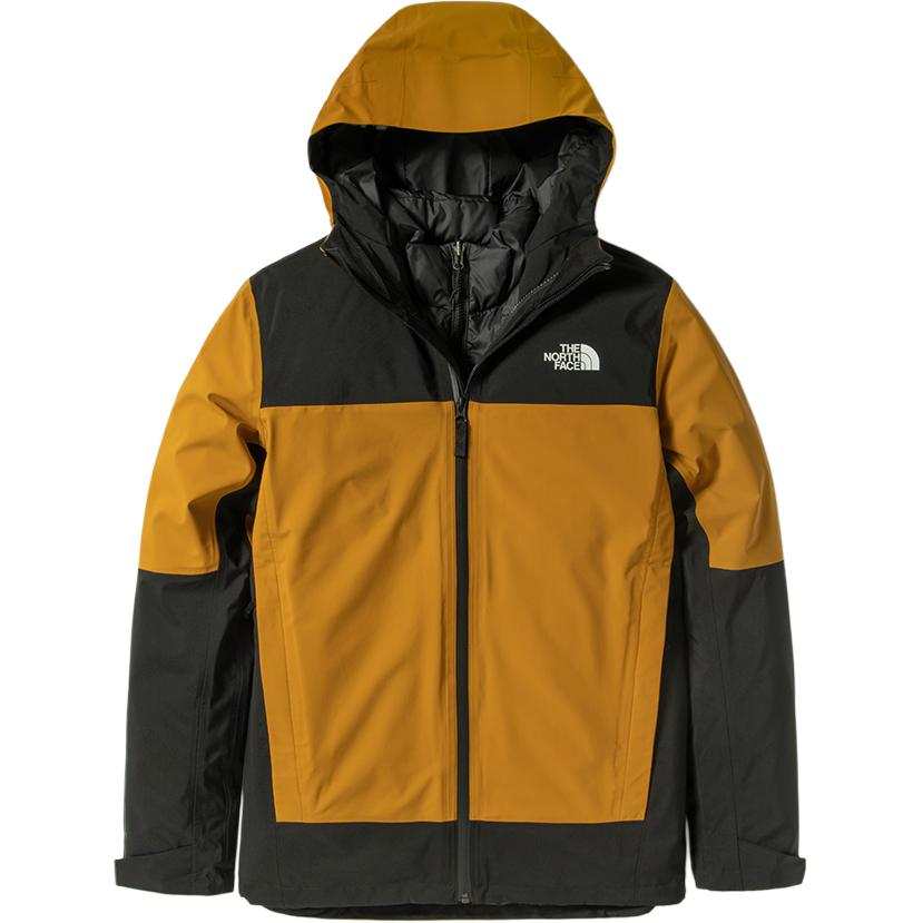 THE NORTH FACE Waterproof And Breathable Thermal Insulation Windbreaker Jacket Men's Yellow/Black
