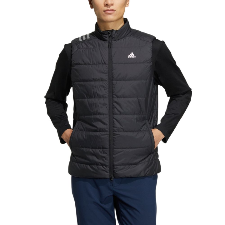 Adidas Adidas Vests Men's Black Stand Collar Moderate Other