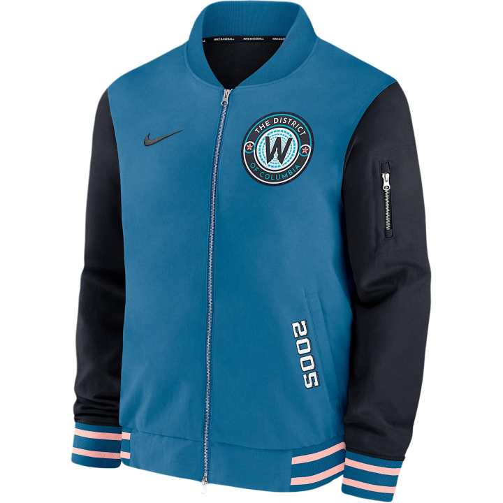 Nike Nike Washington Nationals Authentic Collection City Connect Men's Nike Mlb Full Zip Bomber Jacket
