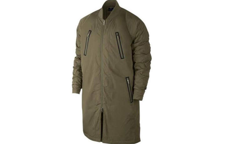 Jordan Jordan Puffer Jackets Men's Army Green Baseball Collar Thin Other