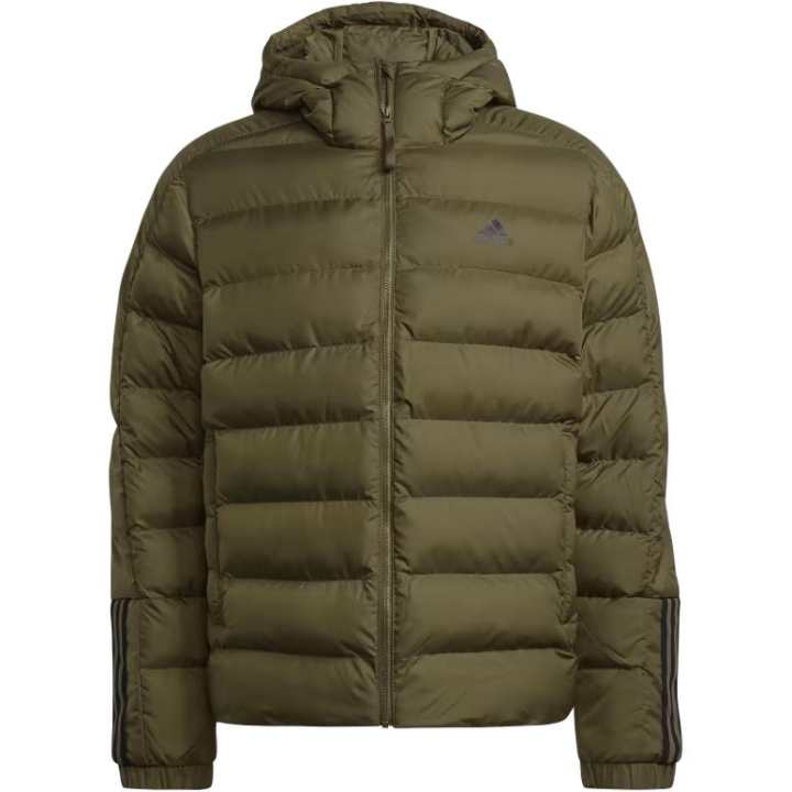 Adidas Adidas ITAVIC 3 STRIPES MIDWEIGHT HOODED JACKET Jackets & Coats Men's Focus Olive