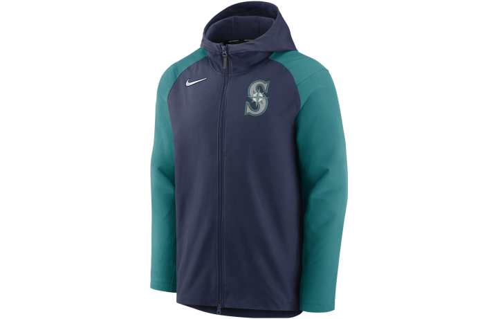 Nike Nike Seattle Mariners Authentic Collection Men's Nike Therma-FIT Mlb Full-Zip Hooded Jacket