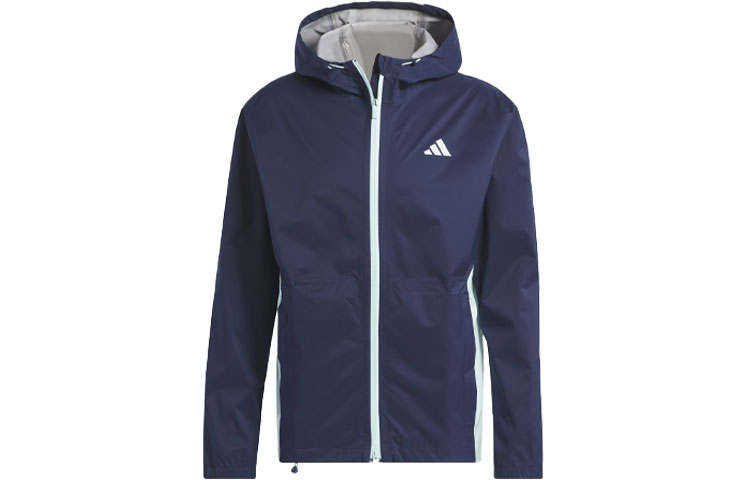 Adidas Adidas Jackets Men's Marine Blue Hooded Moderate Other