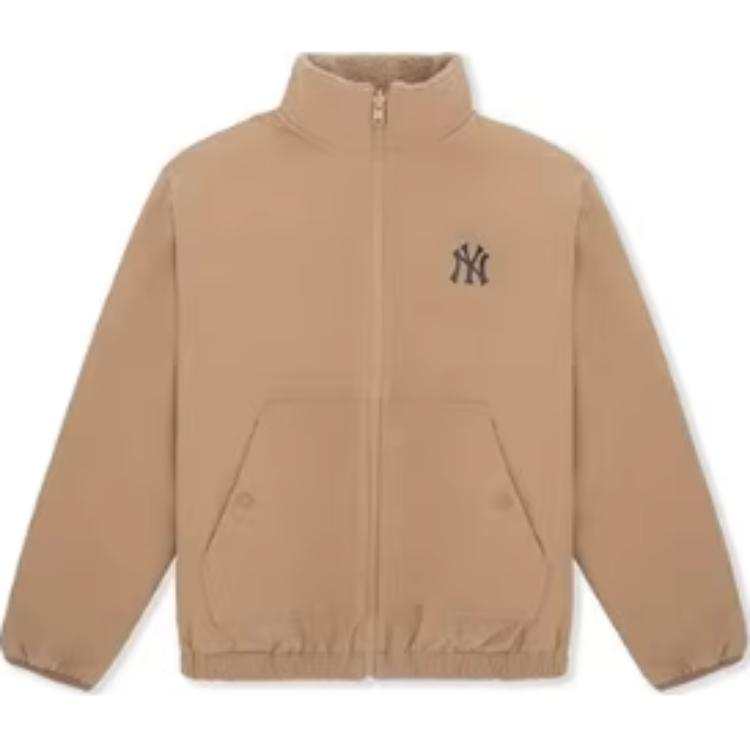 MLB New York Yankees Velvet feel Coat Unisex Apricot