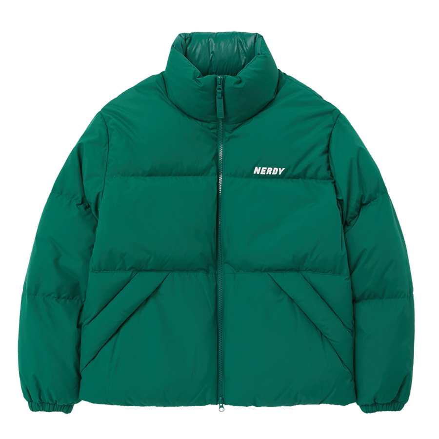 Nerdy Nerdy Down Jackets Unisex Dark Green Stand Collar Thickened Other