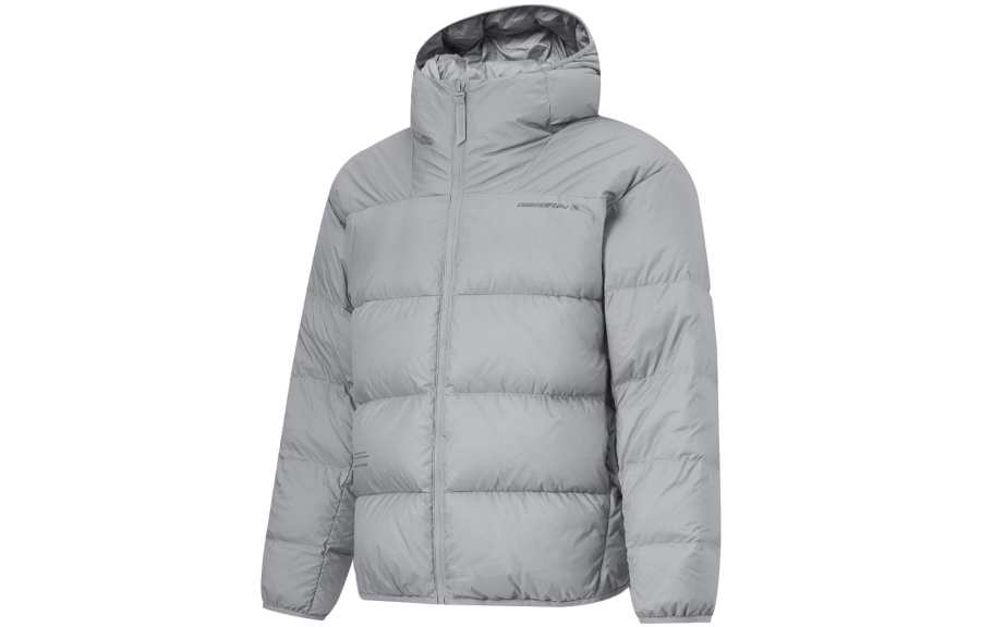 Li-Ning Li Ning Down Jackets Men's Jiang Stone Gray Hooded Moderate Other