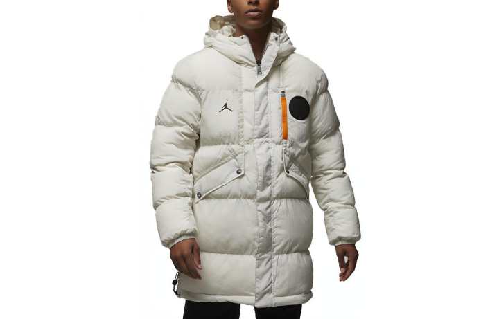 Jordan Jordan JORDANParis Saint Germain Jackets Men's White Hooded Thickened Other