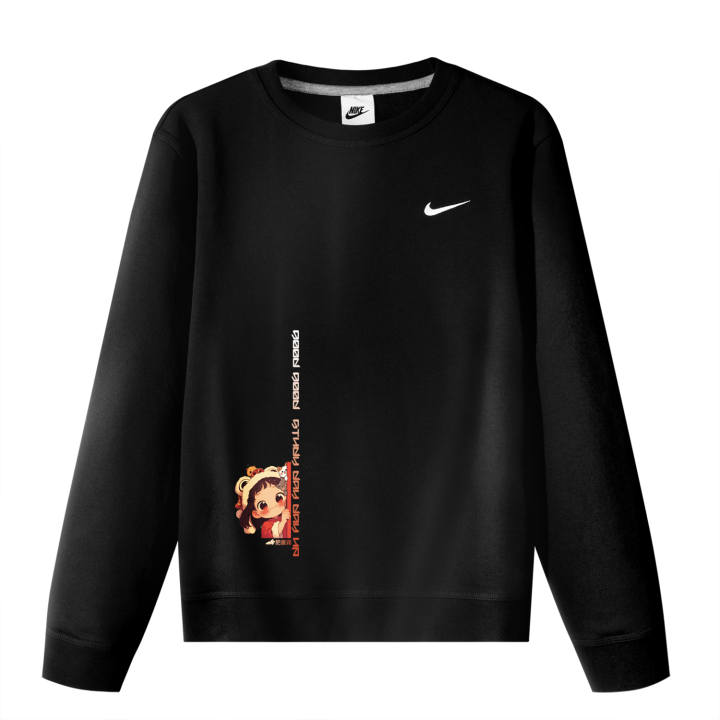 Nike Nike Sweatshirts Unisex Black Crew Neck Moderate Regular