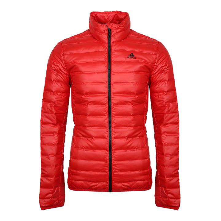 Adidas Adidas Down Jackets Men's Red Lapel Moderate Down Jacket