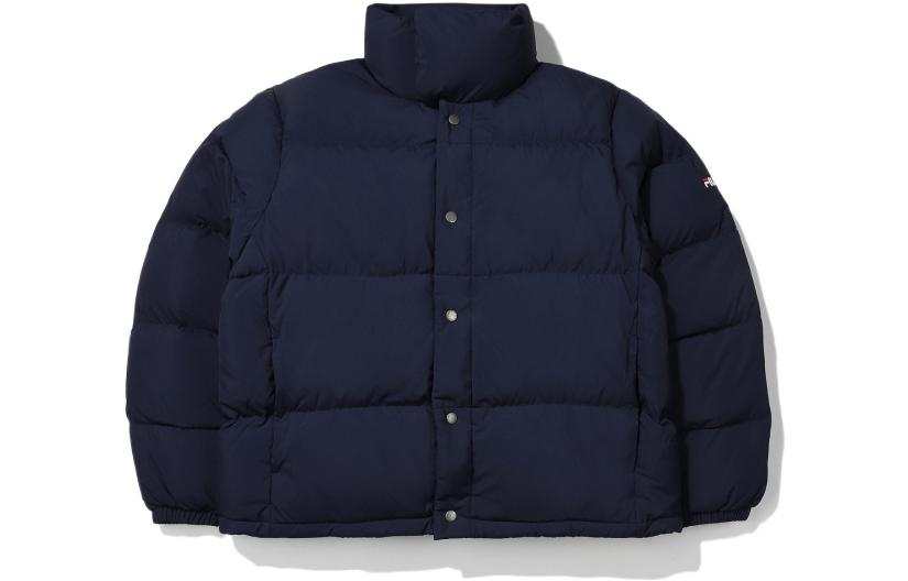 FILA FILA Down Jackets Men's Blue Stand Collar Thickened Puffer Jacket