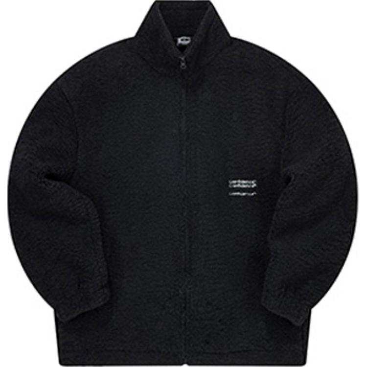 361° Lifestyle Collection, Thickened And Fleece Lined Thermal Velvet feel Coat Unisex Super Black