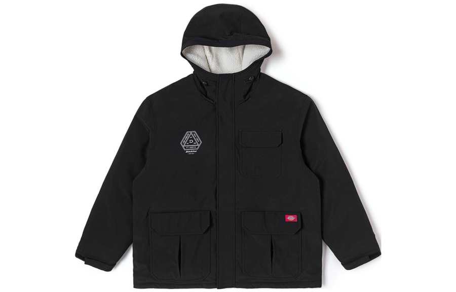 Dickies Dickies Down Jackets Unisex Asphalt Black Hooded Moderate