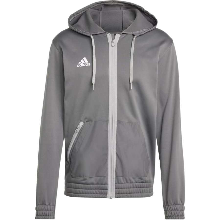 Adidas Adidas M Team Fz Hood Jackets & Coats Men's Gray