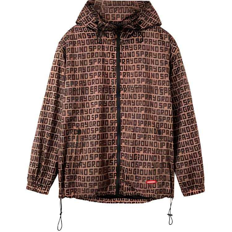 SPRAYGROUND SPRAYGROUND Jackets & Coats Unisex Dark Coffee