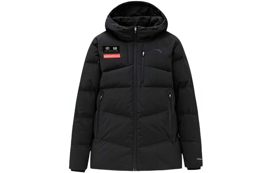 ANTA Variety Training Collection Down Jackets Men's Black Hooded Thickened Other