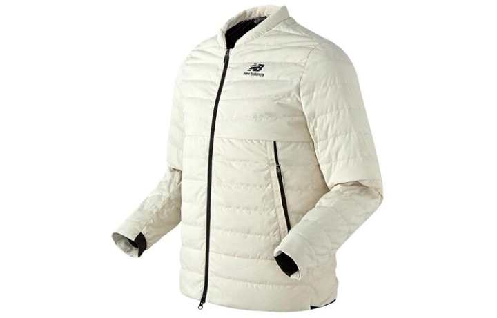 New Balance New Balance Down Jackets Men's White Stand Collar Without Hood Moderate Other