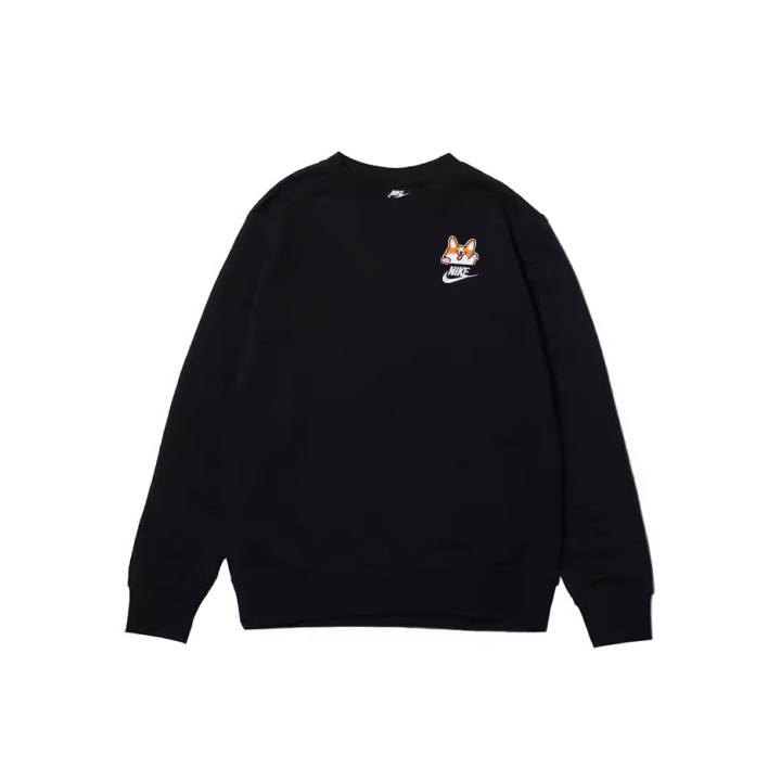 Nike Nike Sweatshirts Men's Black Crew Neck Moderate Regular