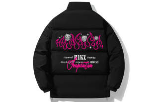 HIKZ Puffer Jackets Unisex Stand Collar Thickened Padded Puffer Jacket