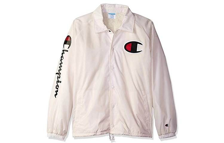 Champion Velvet feel Coat US Version Unisex Silver Frost