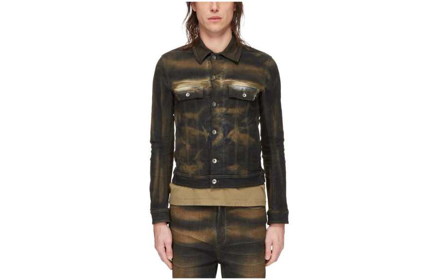 Rick Owens DRKSHDW Bleached denim Shirt Jacket