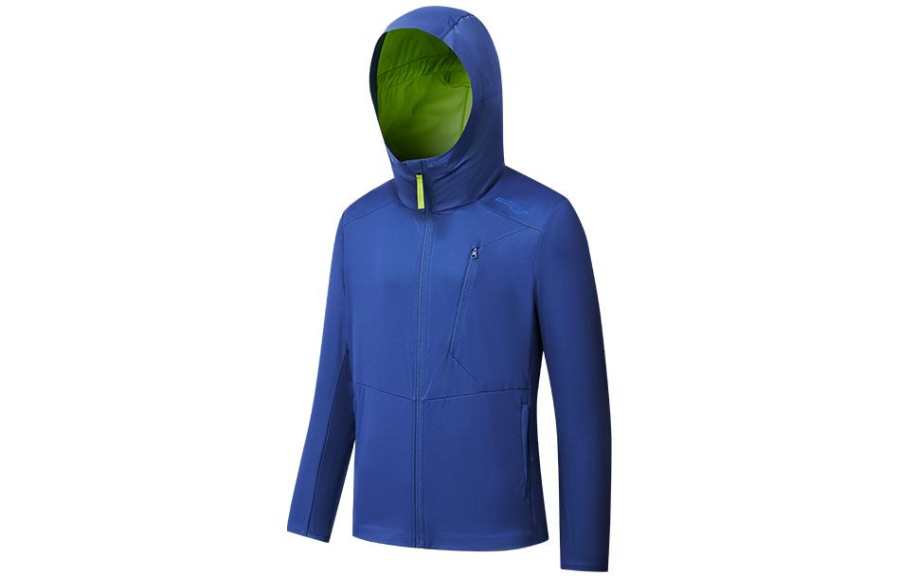 Saucony Jackets Men's Racing Blue Hooded Moderate Other
