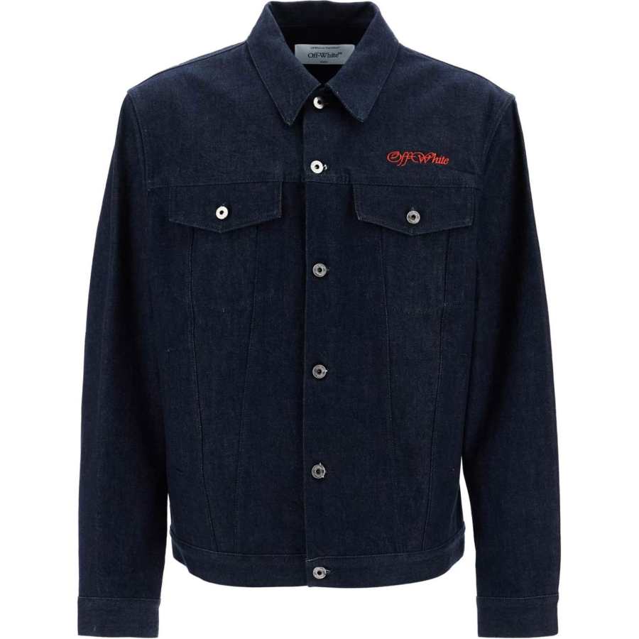 OFF-WHITE OFF WHITE Script Skate Denim Jacket