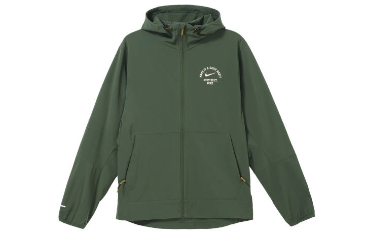 Nike Nike Jackets Men's Fir Green Hooded Non Detachable Moderate