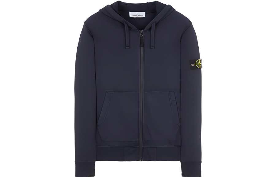 STONE ISLAND Jackets Men's Blue Hooded Non Detachable Moderate Straight Fit