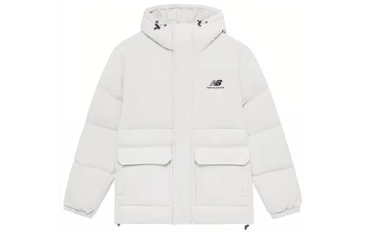 New Balance New Balance Down Jackets Men's White Hooded Moderate Other