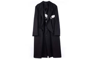 Yohji Yamamoto Coat Men's Black