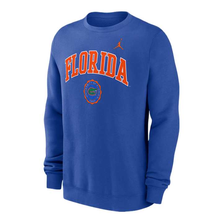 Jordan JORDAN Florida Gators Arched Seal Men's JORDAN College Pullover Crew