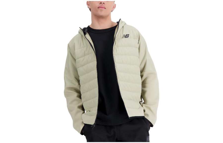 New Balance New Balance Jackets Men's Fatigue Green Hooded Moderate Other