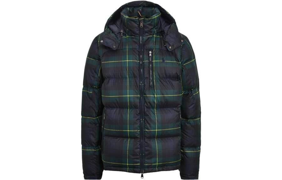 Polo Ralph Lauren SS23 Down Jacket Men's Blue Plaid