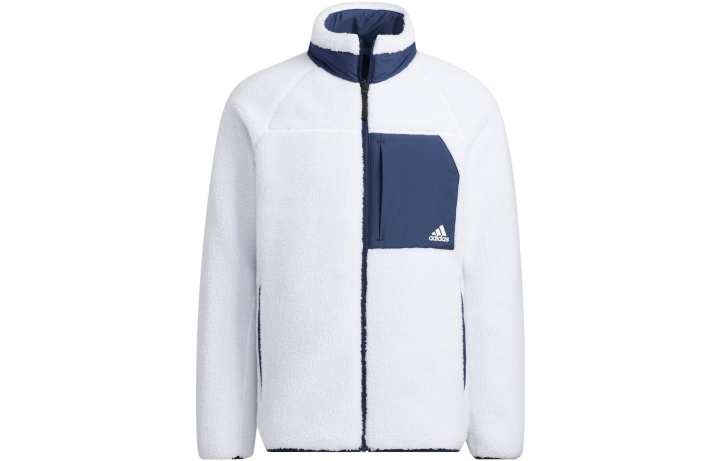 Adidas Adidas Reversible Sherpa Jacket Coat Unisex White